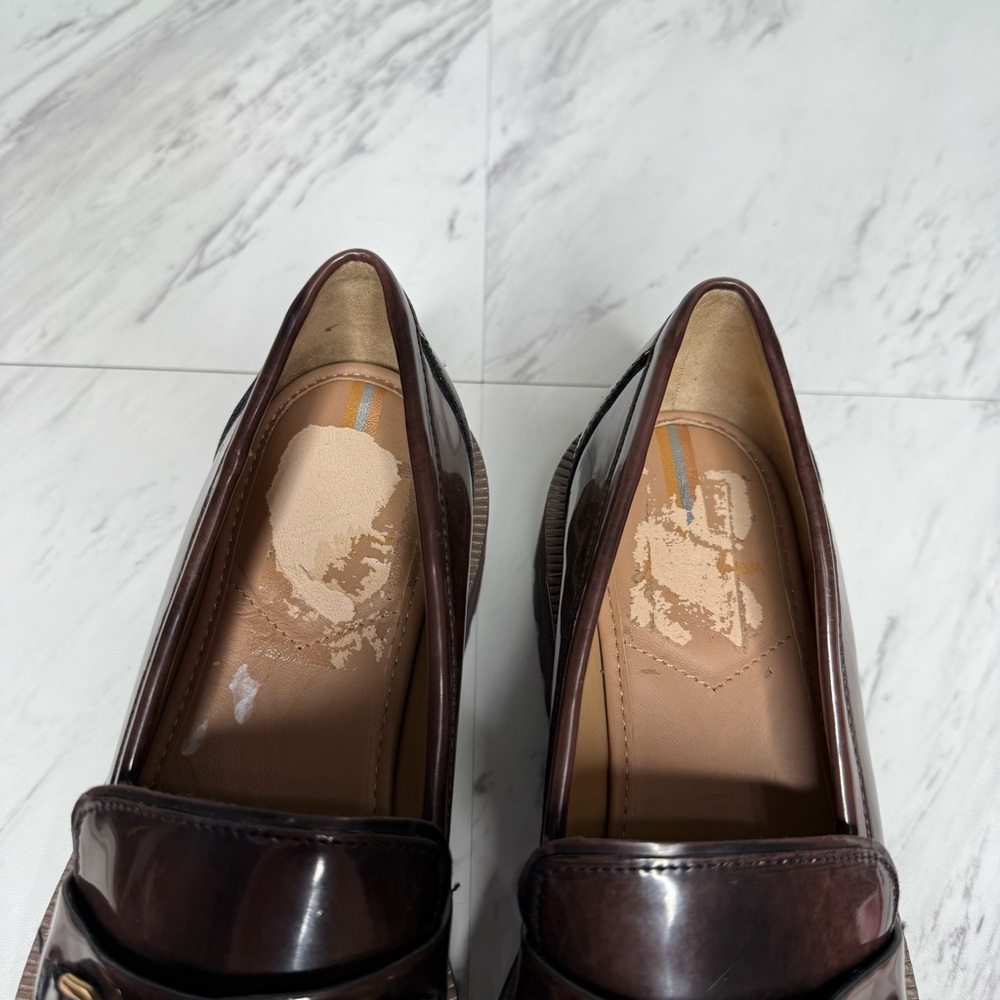 Sam Edelman Laurs Lug Sole Brown Loafer 9M - Picture 13 of 15